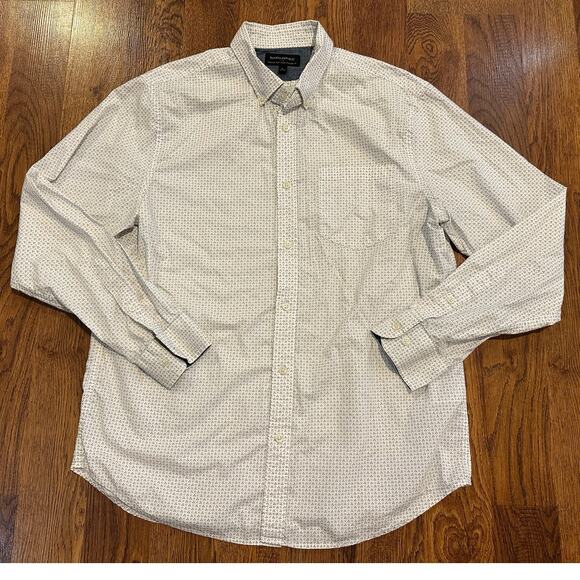 Banana Republic Men’s Soft Wash Casual Button Down Shirt – Size Large Flip Cuff - Picture 3 of 10